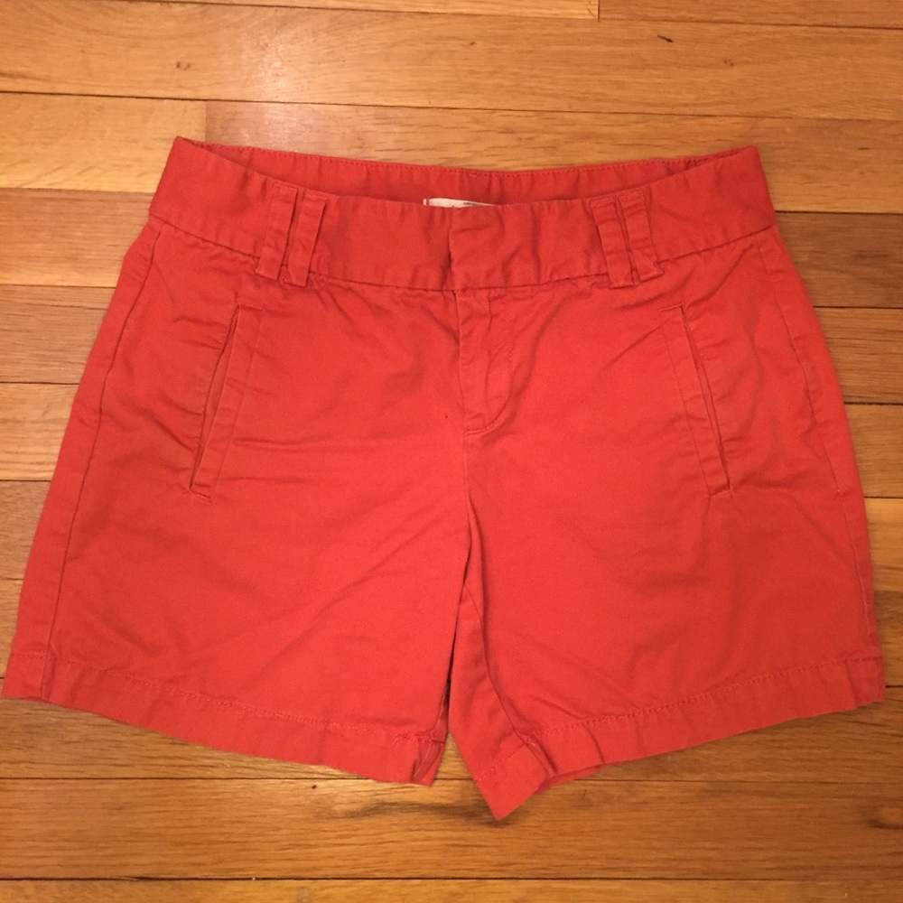 Ann Taylor LOFT Orange Front & Back Pockets Shorts
